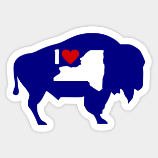 I Love Buffalo NY Sticker